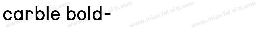 carble bold字体转换